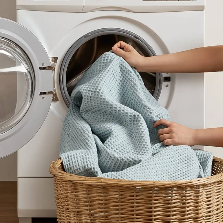 Madison Park Waffle Weave Cotton Lightweight Blanket