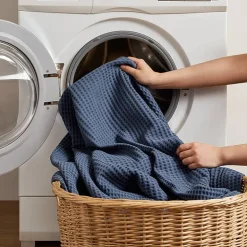 Madison Park Waffle Weave Cotton Lightweight Blanket