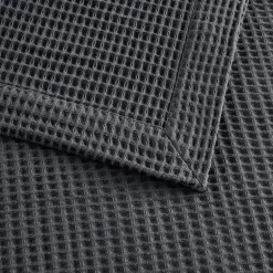 Madison Park Waffle Weave Cotton Lightweight Blanket
