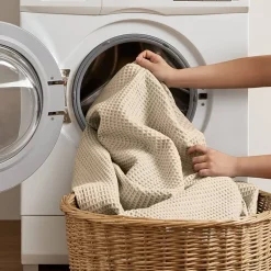 Madison Park Waffle Weave Cotton Lightweight Blanket