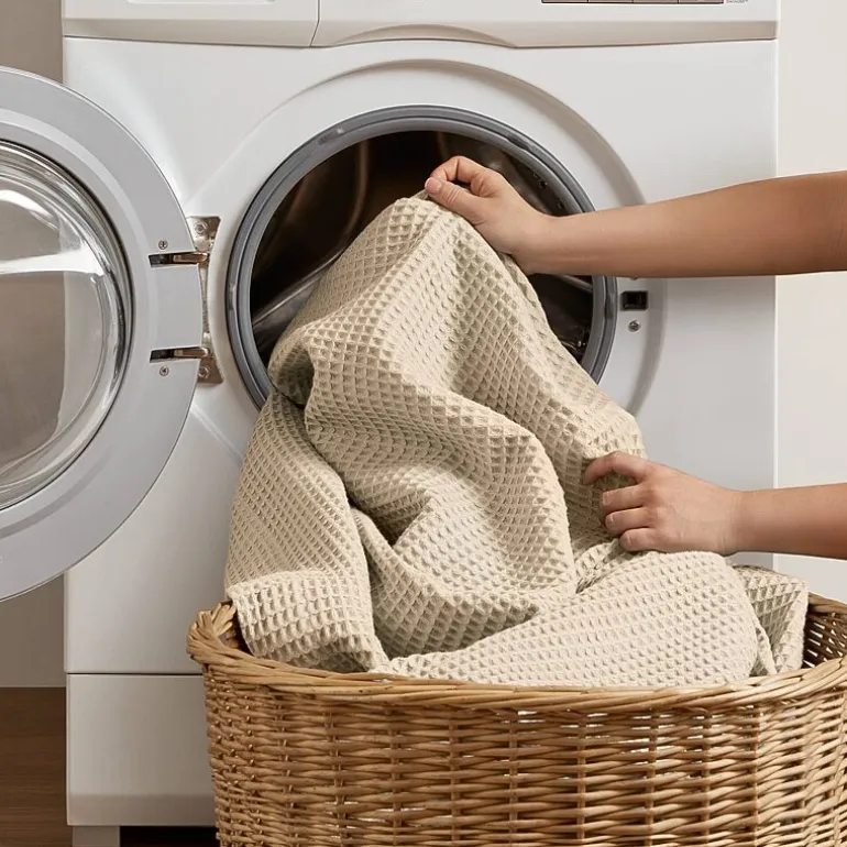 Madison Park Waffle Weave Cotton Lightweight Blanket