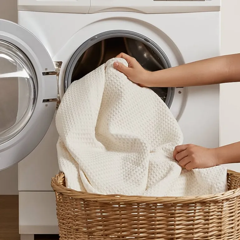 Madison Park Waffle Weave Cotton Lightweight Blanket