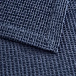 Madison Park Waffle Weave Cotton Lightweight Blanket