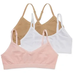 Maidenform Big Kid Girls Multi-Pack 3-pc. Bralette J4378