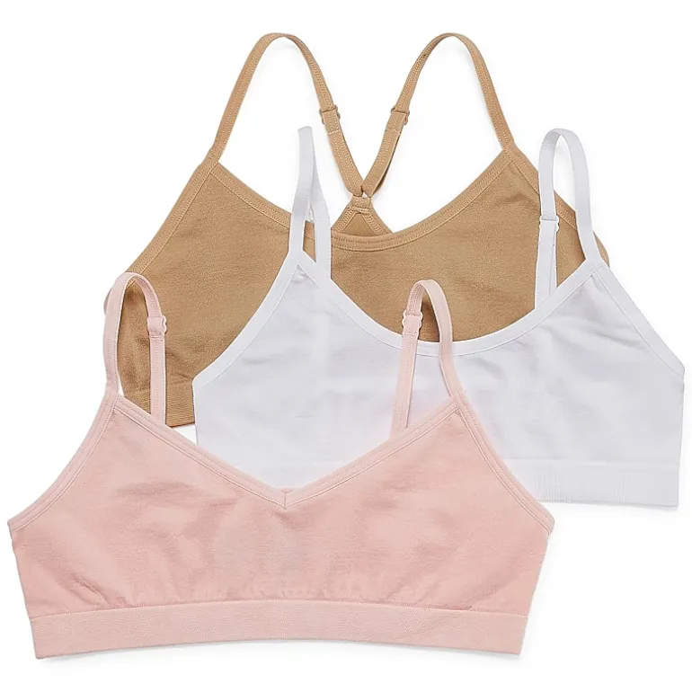 Maidenform Big Kid Girls Multi-Pack 3-pc. Bralette J4378