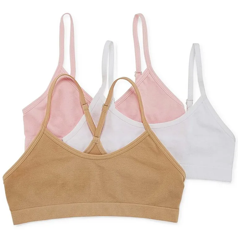Maidenform Big Kid Girls Multi-Pack 3-pc. Bralette J4378