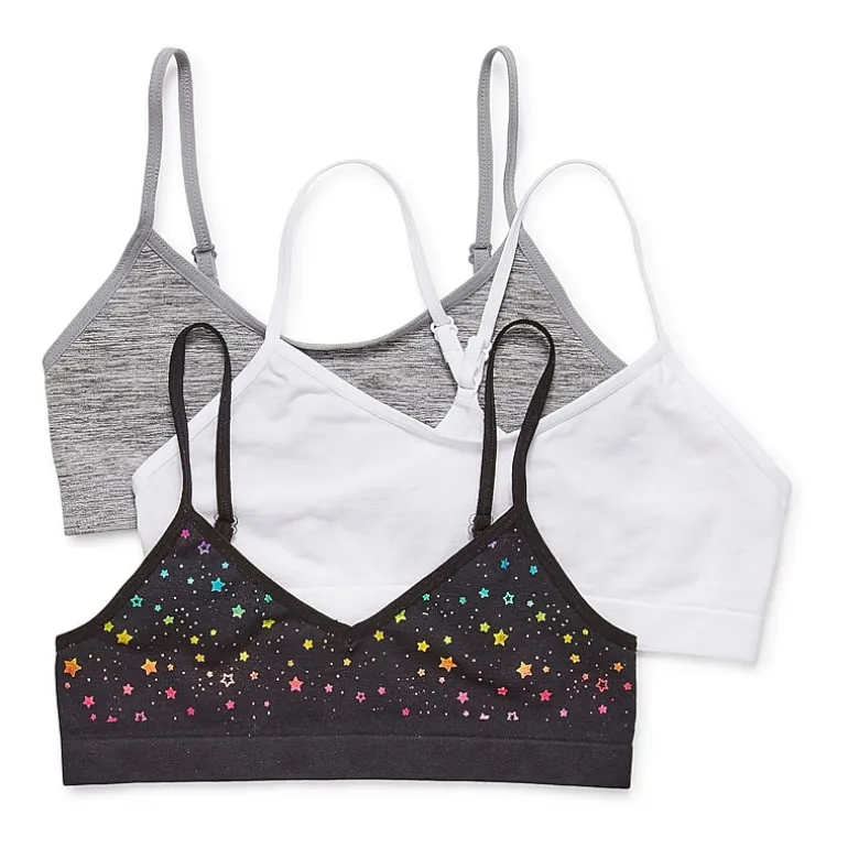 Maidenform Big Kid Girls Multi-Pack 3-pc. Bralette J4378