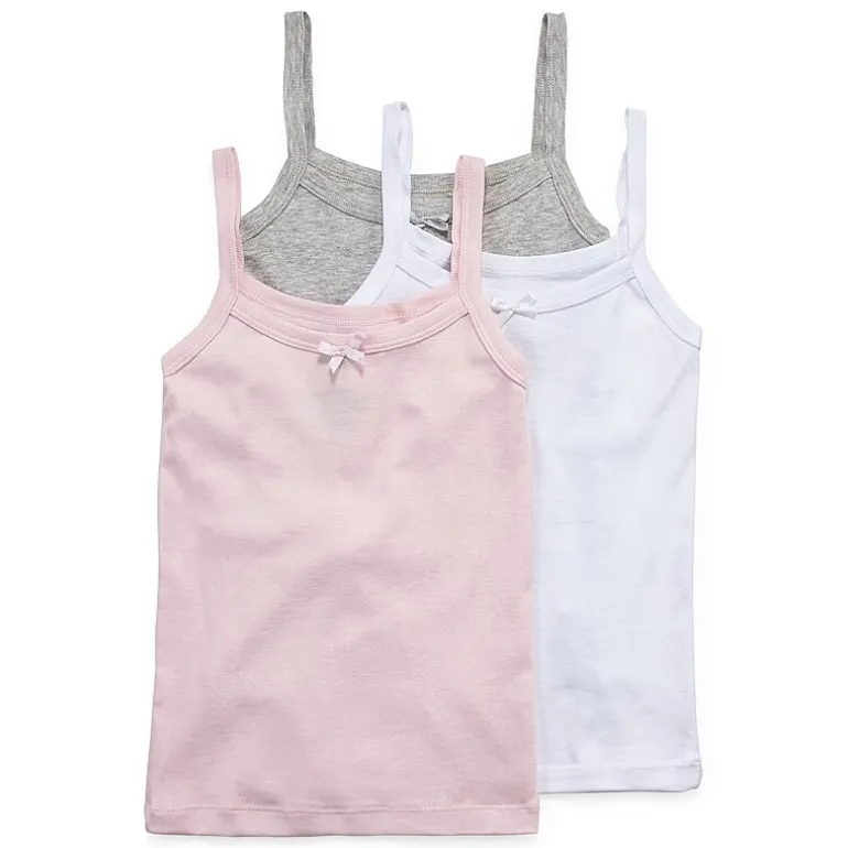 Maidenform Girls Round Neck Sleeveless 3 Pack Camisole