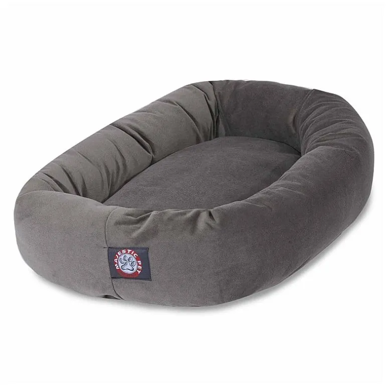 Majestic Pet Suede Bagel Pet Bed