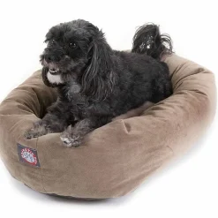 Majestic Pet Suede Bagel Pet Bed