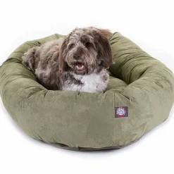 Majestic Pet Suede Bagel Pet Bed