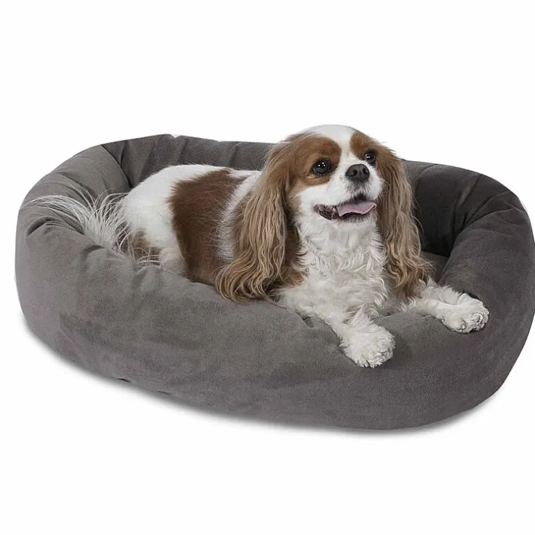 Majestic Pet Suede Bagel Pet Bed