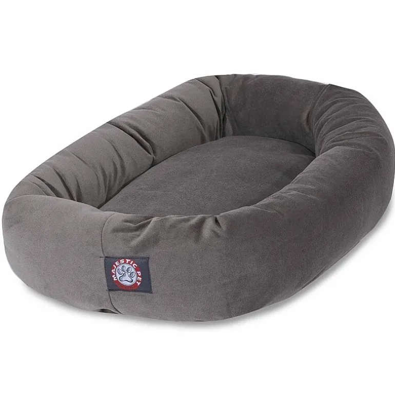 Majestic Pet Suede Bagel Pet Bed