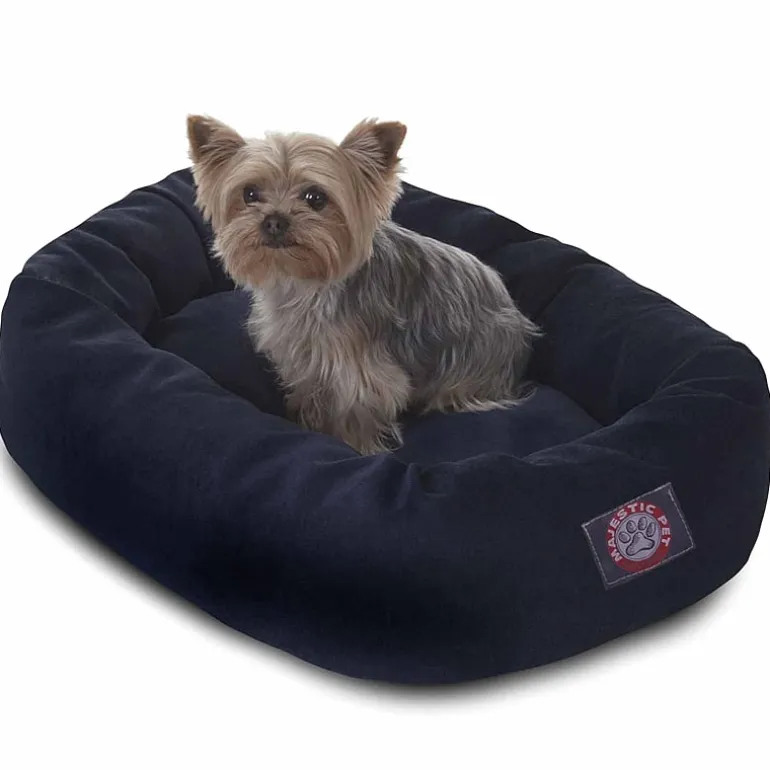 Majestic Pet Villa Collection Micro-Velvet Bagel Pet Bed