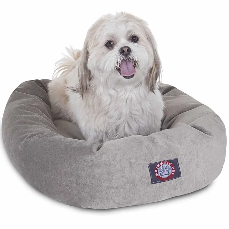 Majestic Pet Villa Collection Micro-Velvet Bagel Pet Bed