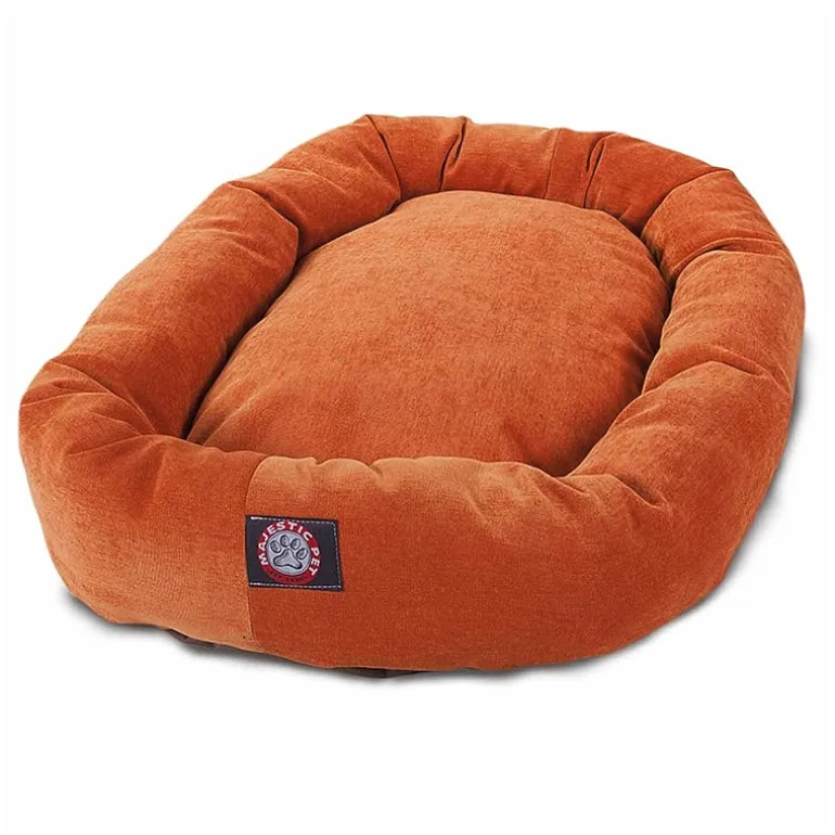 Majestic Pet Villa Collection Micro-Velvet Bagel Pet Bed
