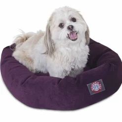 Majestic Pet Villa Collection Micro-Velvet Bagel Pet Bed