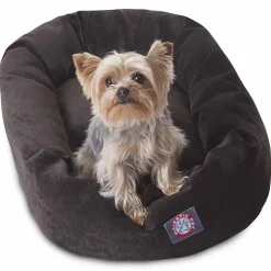 Majestic Pet Villa Collection Micro-Velvet Bagel Pet Bed