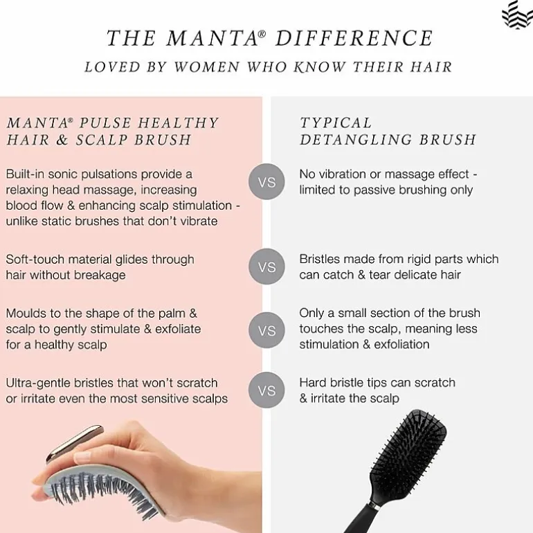 MANTA® Pulse Hair Brush