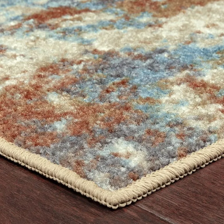 Maples Abstract Stone Rectangular Indoor Accent Rug