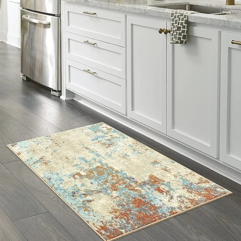 Maples Abstract Stone Rectangular Indoor Accent Rug