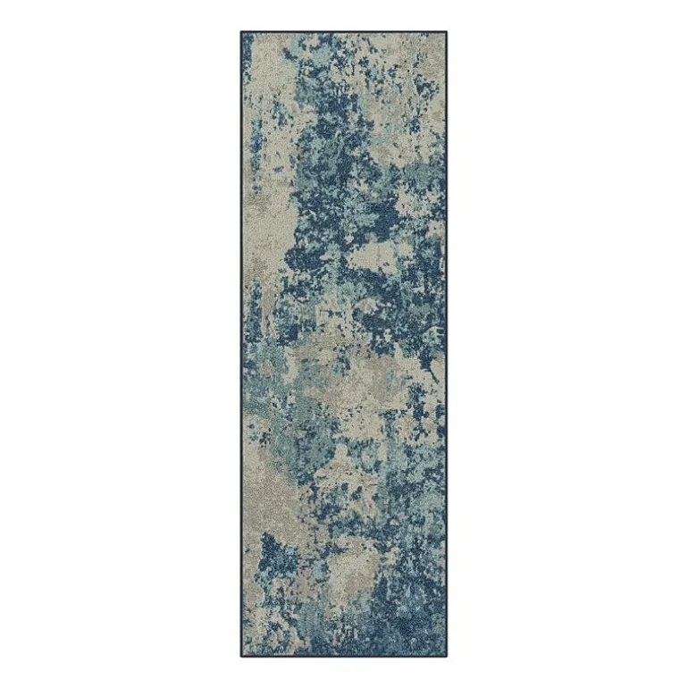 Maples Abstract Stone Rectangular Indoor Runner