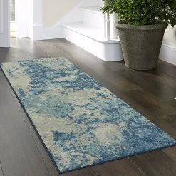 Maples Abstract Stone Rectangular Indoor Runner