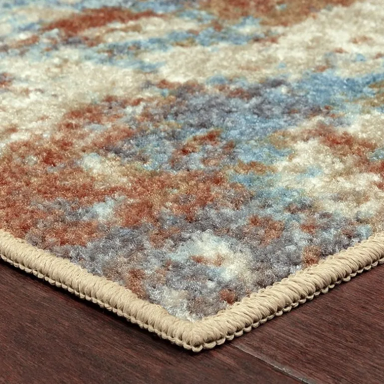 Maples Abstract Stone Rectangular Indoor Runner