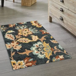 Maples Jacobean Floral Indoor Rectangular Accent Rug