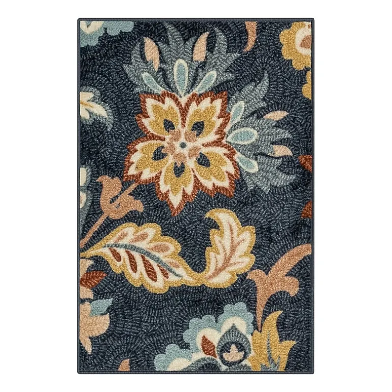 Maples Jacobean Floral Indoor Rectangular Accent Rug