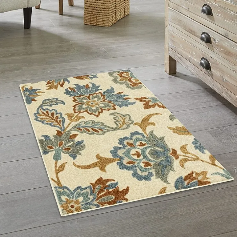 Maples Jacobean Floral Indoor Rectangular Accent Rug