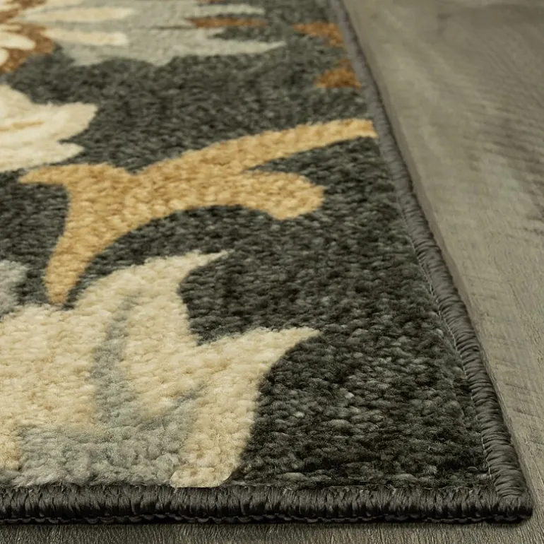 Maples Jacobean Floral Indoor Rectangular Accent Rug