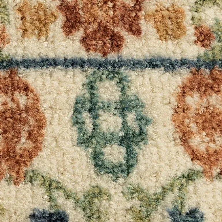 Maples Persian Tan Floral Indoor Rectangular Accent Rug