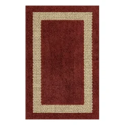 Maples Solid Cut and Loop Indoor Rectangular Accent Rug
