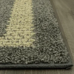 Maples Solid Cut and Loop Indoor Rectangular Accent Rug