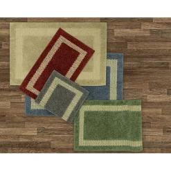 Maples Solid Cut and Loop Indoor Rectangular Accent Rug
