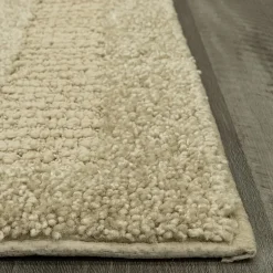 Maples Solid Cut and Loop Indoor Rectangular Accent Rug