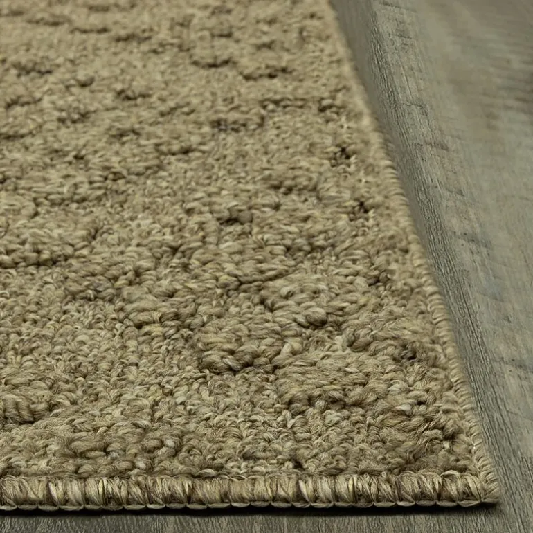 Maples Textured Solid Weave Indoor Rectangular Accent Rug