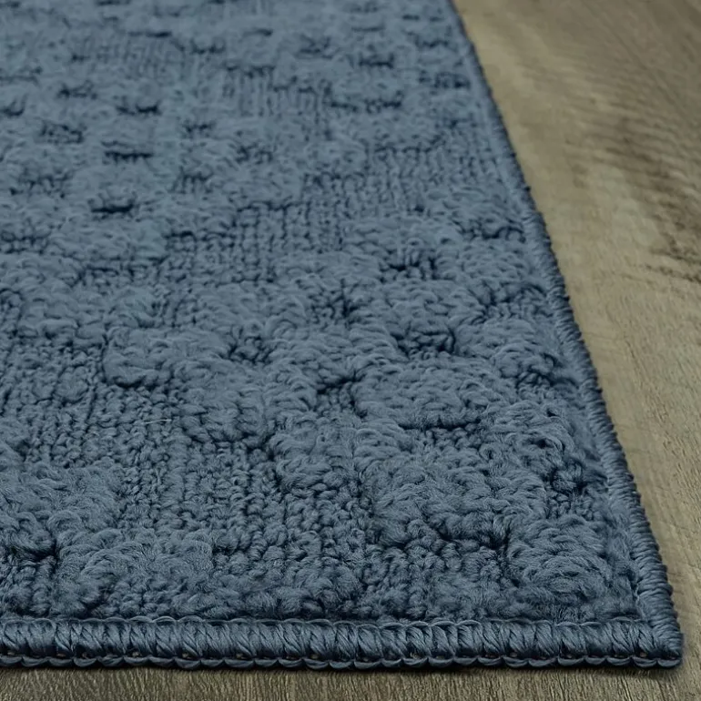 Maples Textured Solid Weave Indoor Rectangular Accent Rug