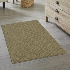 Maples Textured Solid Weave Indoor Rectangular Accent Rug