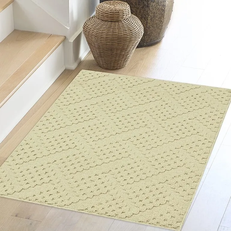 Maples Textured Solid Weave Indoor Rectangular Accent Rug