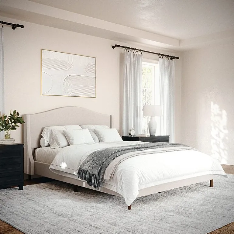 Martha Stewart Amelia Upholstered Platform Bed