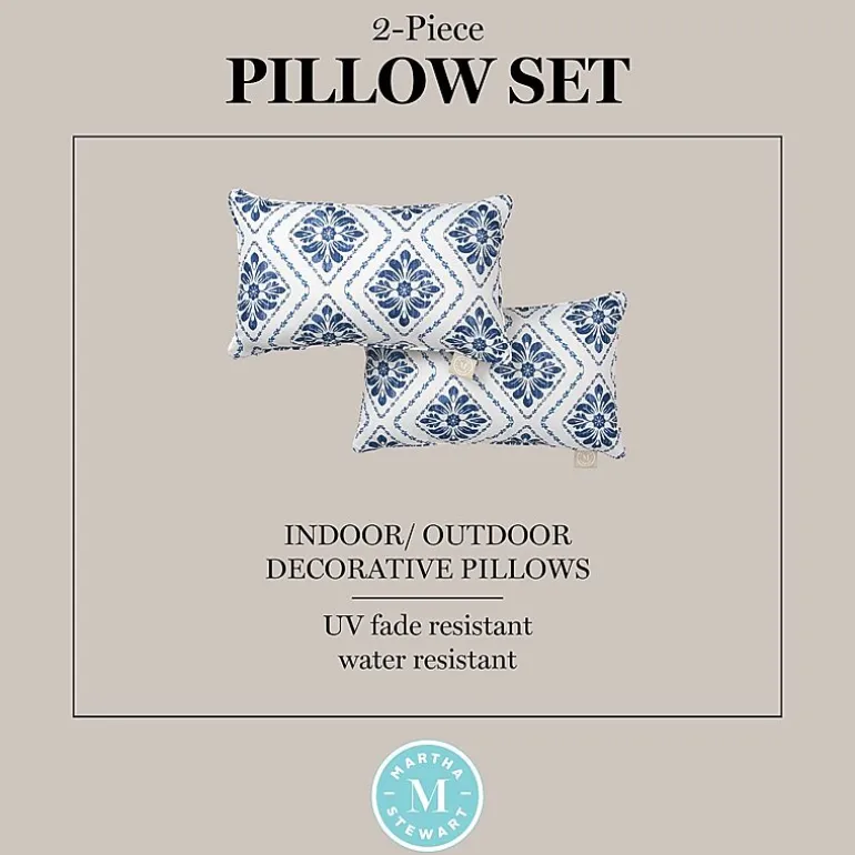 Martha Stewart Becca 2-pc. Rectangular Throw Pillow