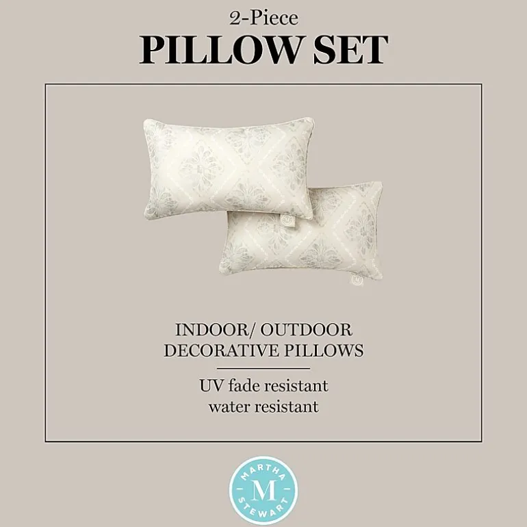 Martha Stewart Becca 2-pc. Rectangular Throw Pillow