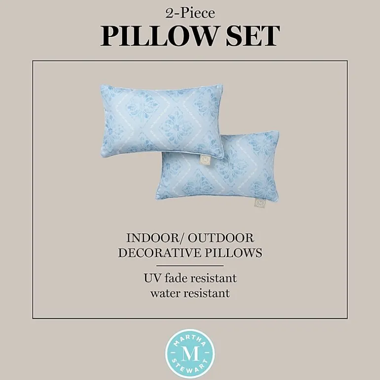 Martha Stewart Becca 2-pc. Rectangular Throw Pillow