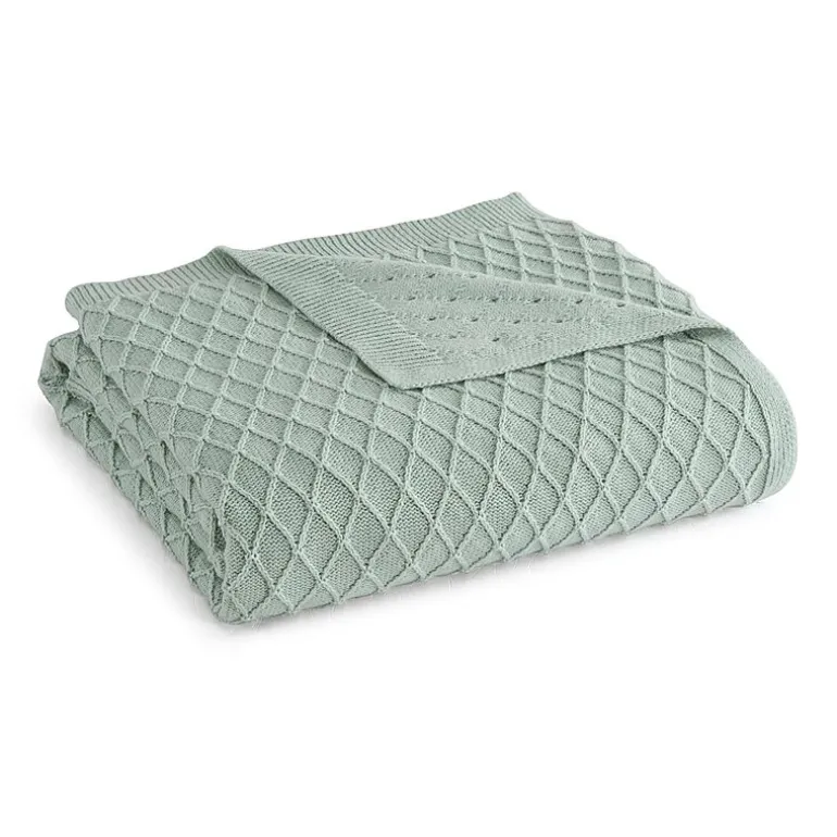 Martha Stewart Bonnie Knit Lightweight Throw