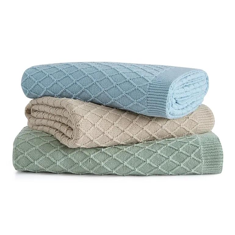 Martha Stewart Bonnie Knit Lightweight Throw