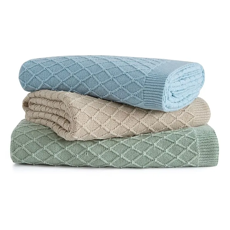 Martha Stewart Bonnie Knit Lightweight Throw