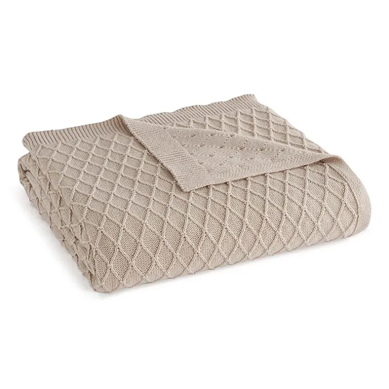 Martha Stewart Bonnie Knit Lightweight Throw