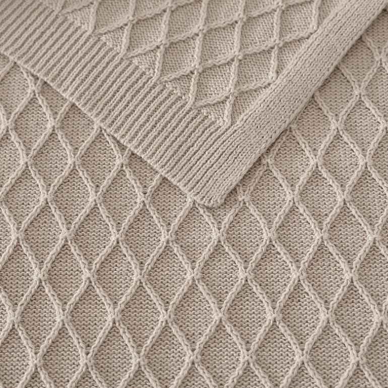 Martha Stewart Bonnie Knit Lightweight Throw